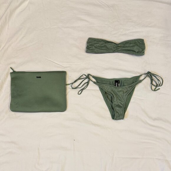 Triangl Vance-Fawn sparkle matching bikini top and bottom with bag - Picture 3 of 8